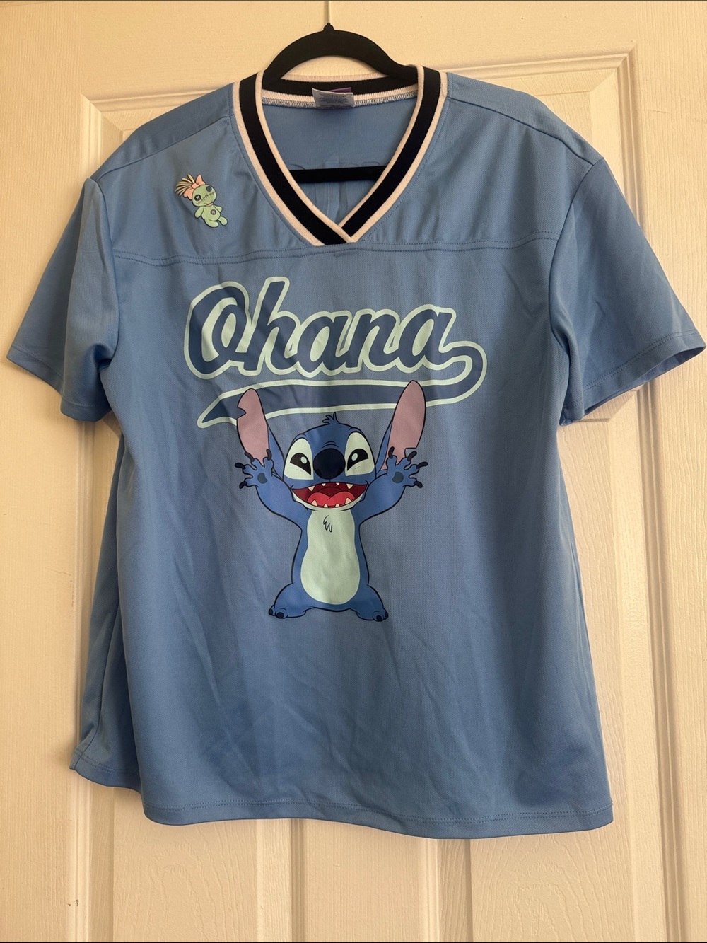 Ohana Stitch Graphic Kids Tee - Light Blue